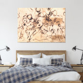 St. Sebastian plejes af kvinderne eller Adonis’ dø キャンバスプリント (インサイチュ (寝室))