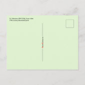 St. Sebastian (SNV 24) （正方形イメージ）垂直 ポストカード (裏面)