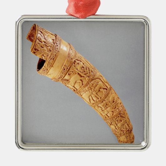 St. Serninの宝物からのoliphant、 メタルオーナメント (正面)