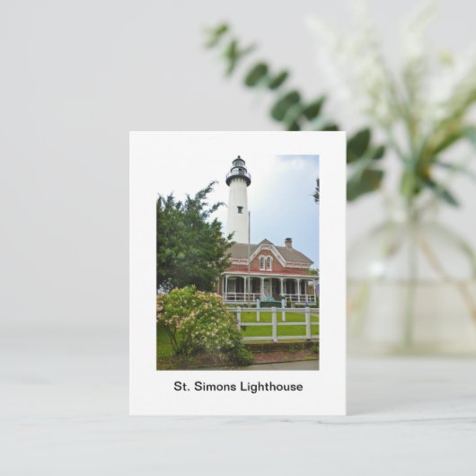 St. Simonsの灯台 ポストカード (スタンド正面)