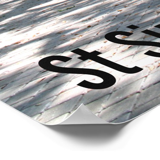 St Simons GA Wandering Oak写真 ポスター (角)