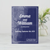 St Simons Islandヴィンテージマップ日付カードを保存 招待状 (スタンド正面)