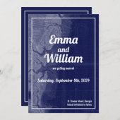 St Simons Islandヴィンテージマップ日付カードを保存 招待状 (正面/裏面)