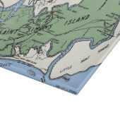St Simons Island Map  カッティングボード (角)