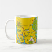 St Simons Island Map Mug コーヒーマグカップ (左)