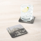 St. Sophia、イスタンブールのengravの裁判所そして噴水 コースター (右側)