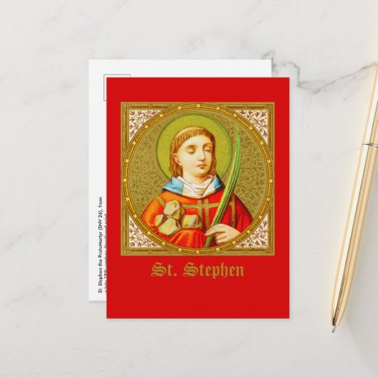St. Stephen (SNV 26) （正方形イメージ）垂直 ポストカード (正面/裏面インサイチュ)