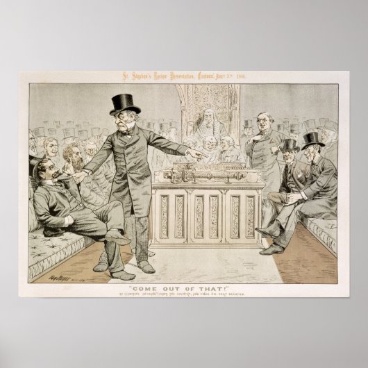 'St. Stephen's Review Presentation Cartoon' ポスター (正面)