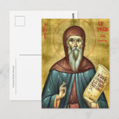 St. Symeon the New Theologian Orthodox Icon ポストカード (正面/裏面)