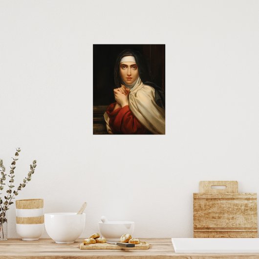 St Teresa de Avila Catholic Saint Therese Gerard   ポスター (キッチン)