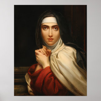 St Teresa de Avila Catholic Saint Therese Gerard   ポスター