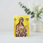 St. Theodosia of Tyre Orthodox Prayer Card         プレイスカード (スタンド正面)
