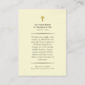 St. Theodosia of Tyre Orthodox Prayer Card         プレイスカード (裏面)
