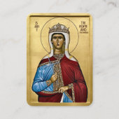 St. Theofano the Wonderworker Prayer Card  プレイスカード (正面)
