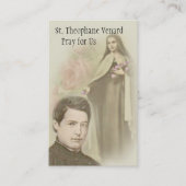 St. Theophane Venardの司祭及び殉教者の神聖なカード 名刺 (正面)
