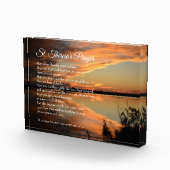 St Theresaの祈りの言葉-日没の写真 フォトブロック (右)