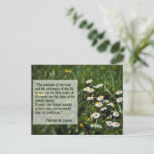 St Thereseの引用文 ポストカード (スタンド正面)