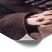 St Thereseの祈りの言葉と犠牲。 ポスター (角)