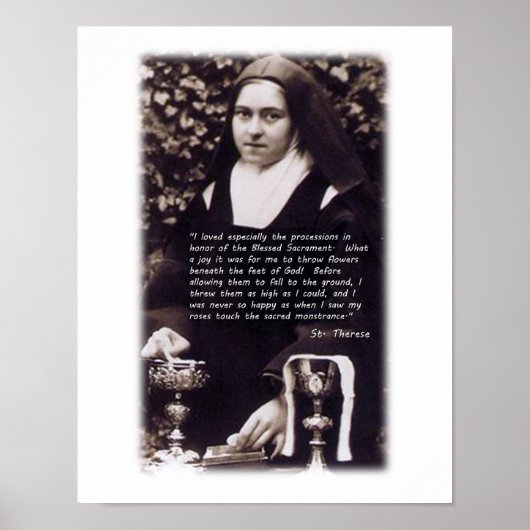 St Therese and The Holy Eucharist. ポスター (正面)