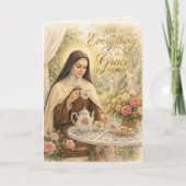 St Therese Everything is Grace Catholic  カード (正面)