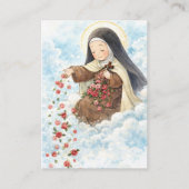 St. Therese Jesus Crucifix Novena Holy Card 名刺 (正面)