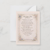 St Thérèse Little Way Flowers Prayer Holy Card ノートカード (裏面)