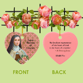 St. Therese of Lisieux (BJE 01；母親のための引用文) セラミックオーナメント