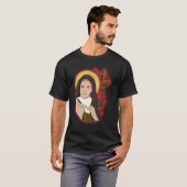St Therese Of Lisieux KidsリトルフラワーバラCath Tシャツ (正面フル)