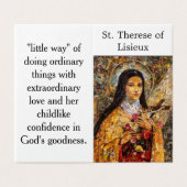 St. Therese of Lisieux Prayer Card (外部フラット)