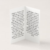 St. Therese of Lisieux Prayer Card (内部)