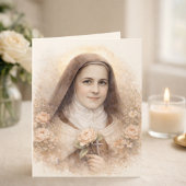 St. Thérèse of Lisieux Roses Scripture  カード