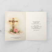St. Thérèse of Lisieux Roses Scripture  カード (内部)