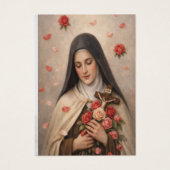 St Therese of Lisieux Wedding Prayer Card (正面)
