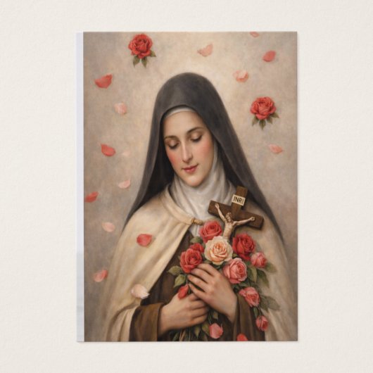 St Therese of Lisieux Wedding Prayer Card (正面)