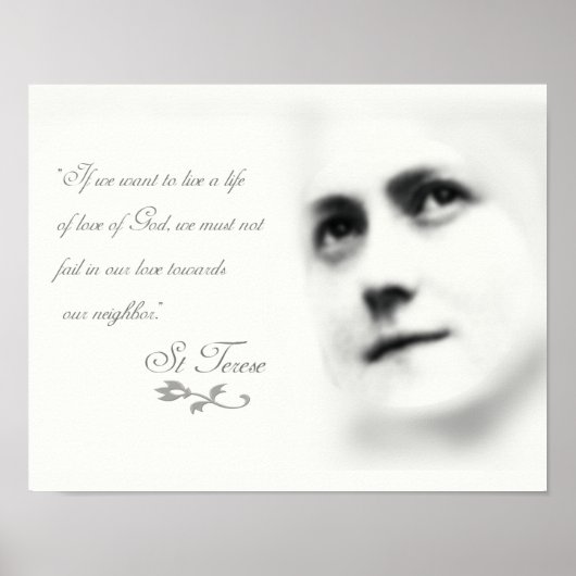 St Therese on Love ポスター (正面)