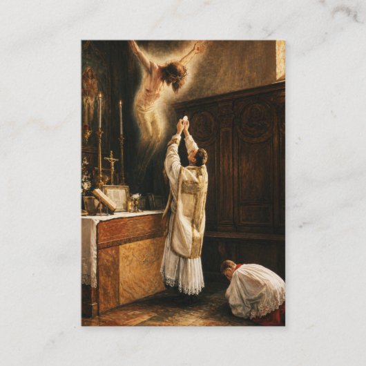 St Therese Prayer for Priests Catholic Devotional 名刺 (正面)