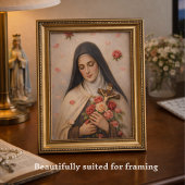 St Thérèse Roses and Crucifix Devotional カード