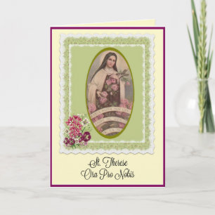 St.Therese the Little Flower Prayer カード