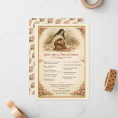 St. Thérèse the Little Flower Prayer Inspiration ノートカード (正面/裏面インサイチュ)