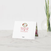 St. Therese the Little Flower w w/pink roses カード (裏面)