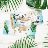 ST THOMAS日付搭乗券の保存ビーチ 招待状