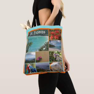 St. Thomas – 風光明媚なフォトコラージュ トートバッグ
