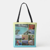 St. Thomas – 風光明媚なフォトコラージュ トートバッグ (裏面)