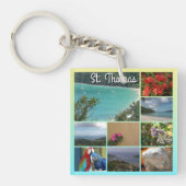 St. Thomas – 風光明媚な写真コラージュ6115 キーホルダー (正面)