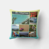 St. Thomas – 風光明媚な写真コラージュ6115 クッション (裏面)