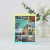 St. Thomas – 風光明媚な写真コラージュ6115 ポストカード (スタンド正面)