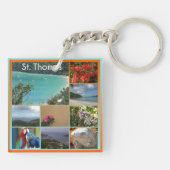 St. Thomas – 風光明媚な写真コラージュ6119 キーホルダー (裏面)