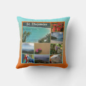 St. Thomas – 風光明媚な写真コラージュ6119 クッション (裏面)