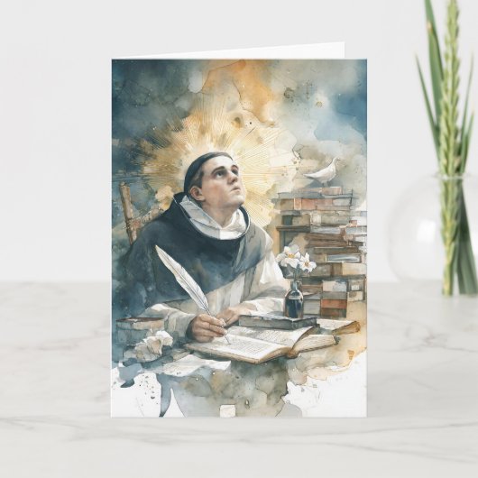 St. Thomas Aquinas with Quill カード (正面)