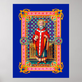 St. Thomas Becket in Red Chasuble (K 34)ポスター ポスター